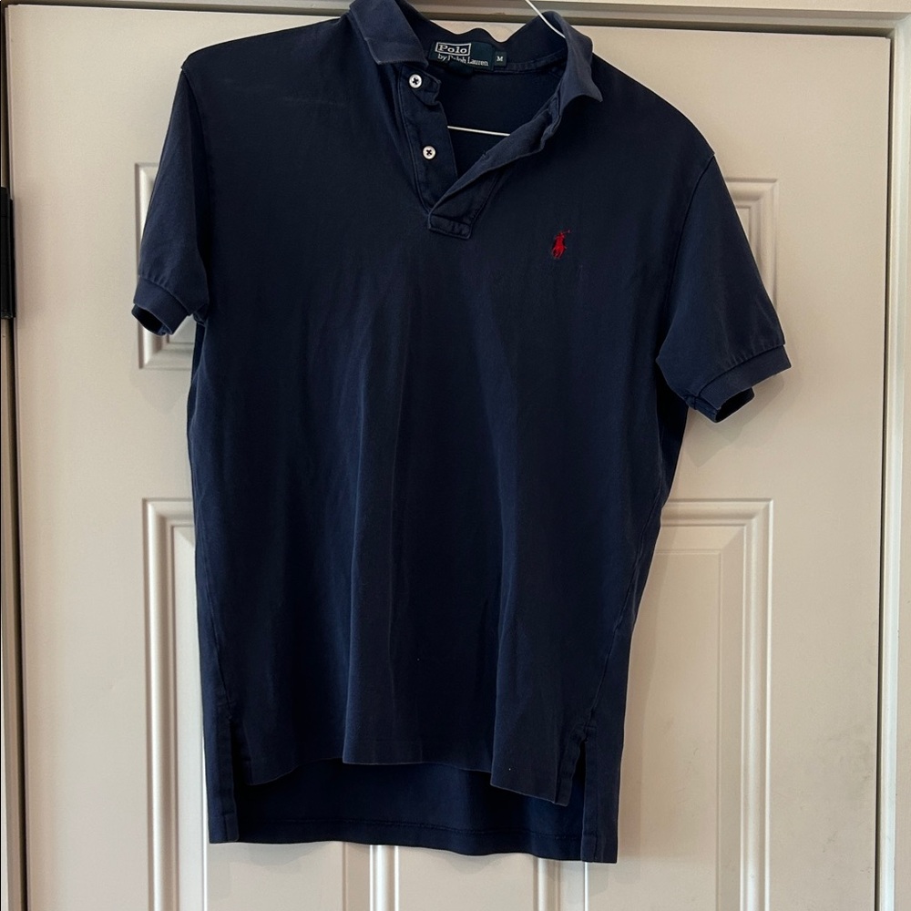 Polo by Ralph Lauren Men's Dark Blue Polo Shirt
